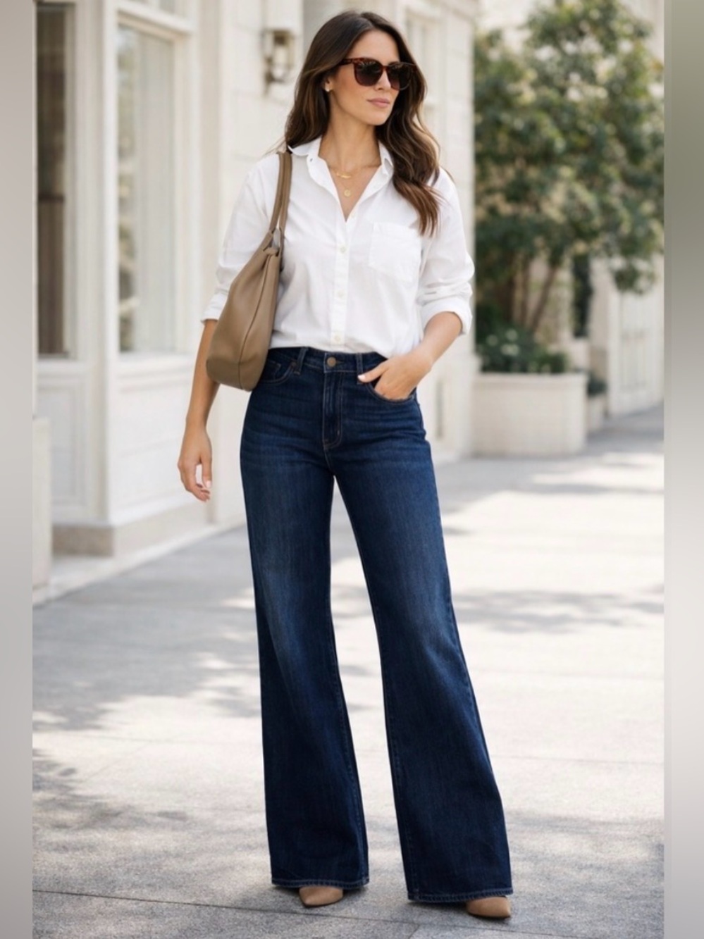 Mother The Hustler Roller Sneak Jeans In Off Limits High Rise Wide Leg Size 27